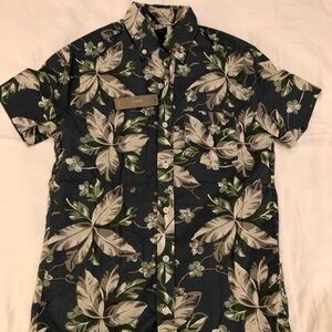 NWT J. Crew Floral Short Sleeve Button Down